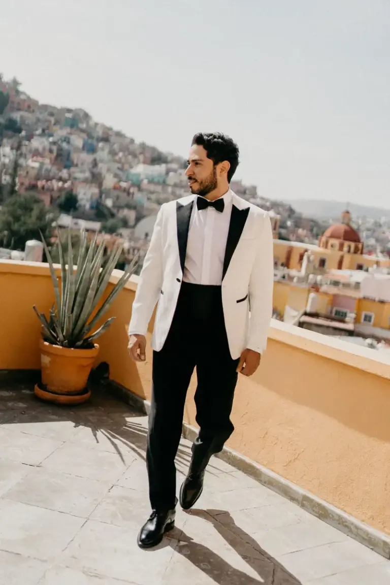 Getting ready for Leslie and Chava's wedding at Hotel Casa del Rector, Guanajuato