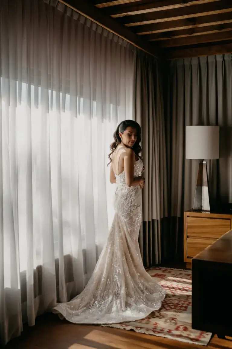 Getting ready for Leslie and Chava's wedding at Hotel Casa del Rector, Guanajuato