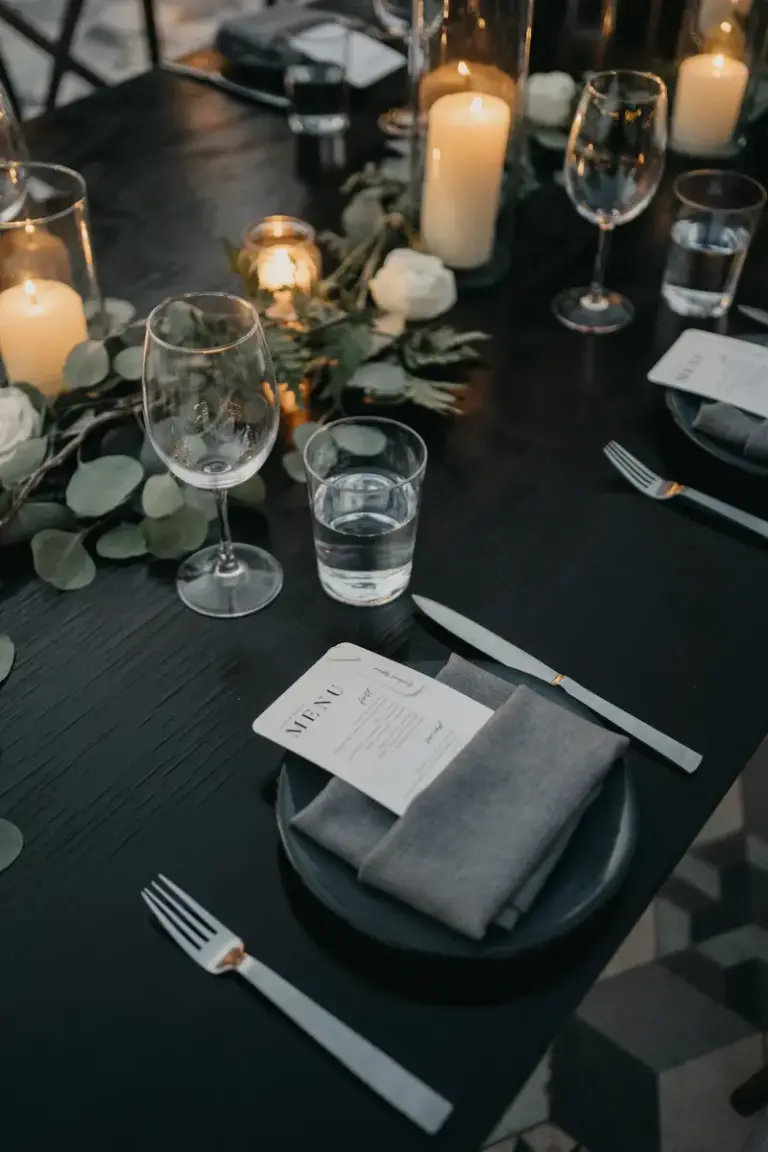 Wedding reception under the lights at Acre Resort, Los Cabos
