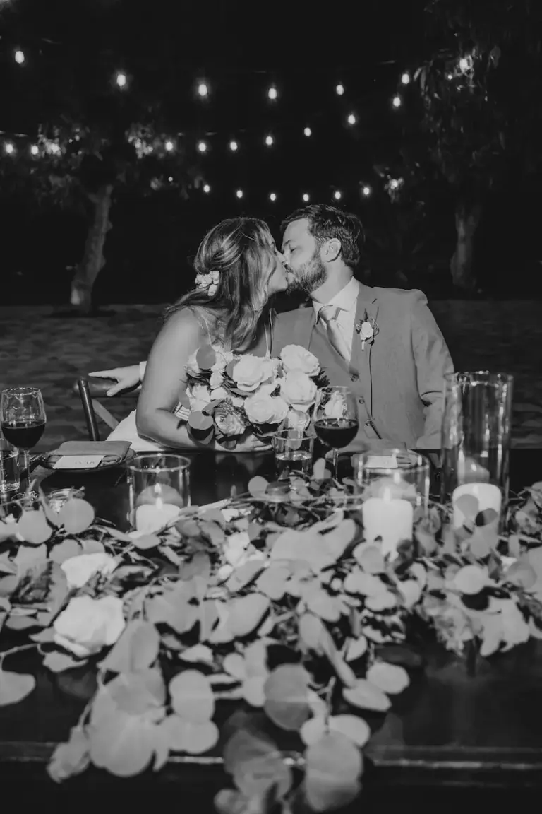 Wedding reception under the lights at Acre Resort, Los Cabos