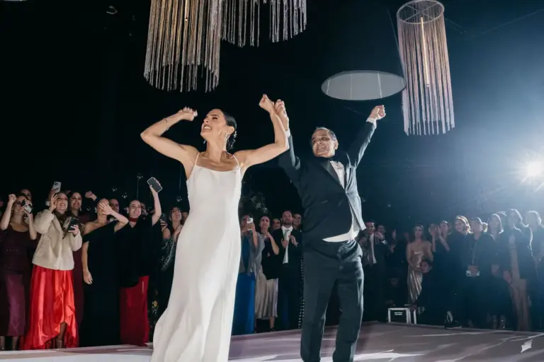 Recepción y primer baile de la boda en Complejo Aura, León, Guanajuato