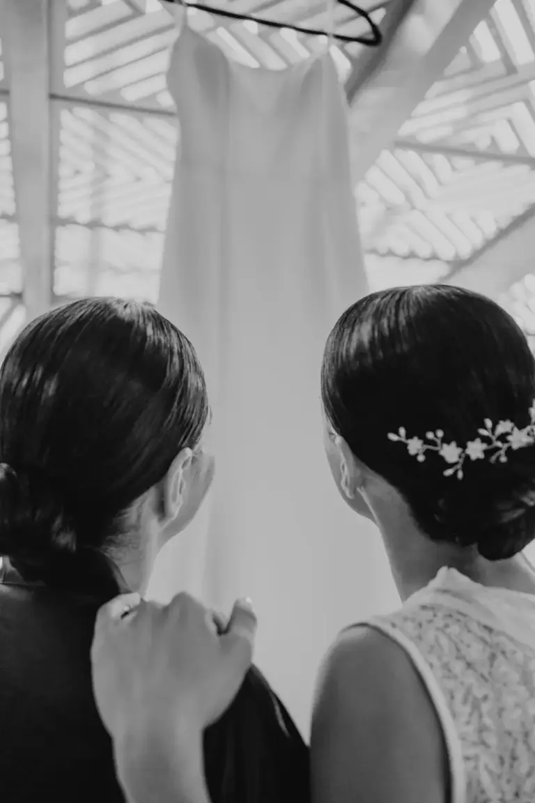 Preparativos de la novia el día de su boda en León, Guanajuato