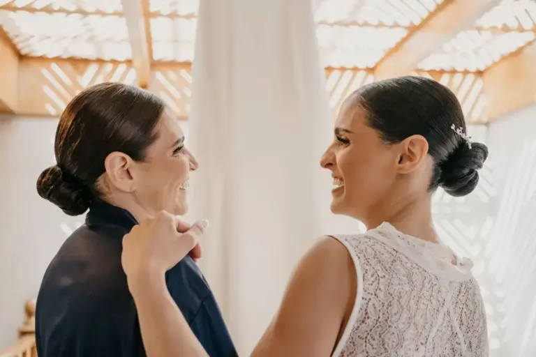 Preparativos de la novia el día de su boda en León, Guanajuato