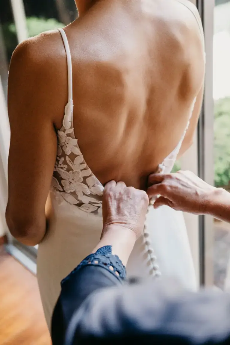 Preparativos de la novia el día de su boda en León, Guanajuato