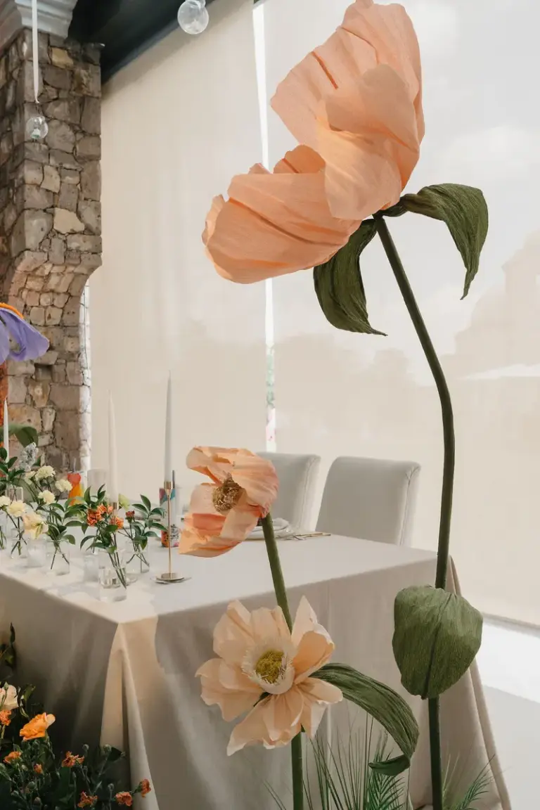 Decoración floral de la boda en Hacienda Los Arcángeles, San Miguel de Allende
