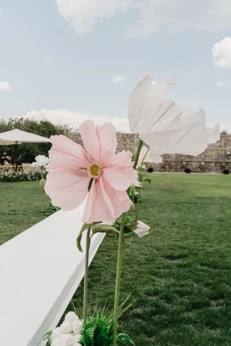 Decoración floral de la boda en Hacienda Los Arcángeles, San Miguel de Allende