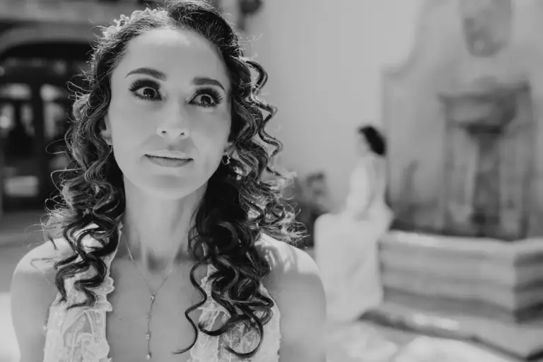 Retrato de novia en Hacienda Los Arcángeles, San Miguel de Allende