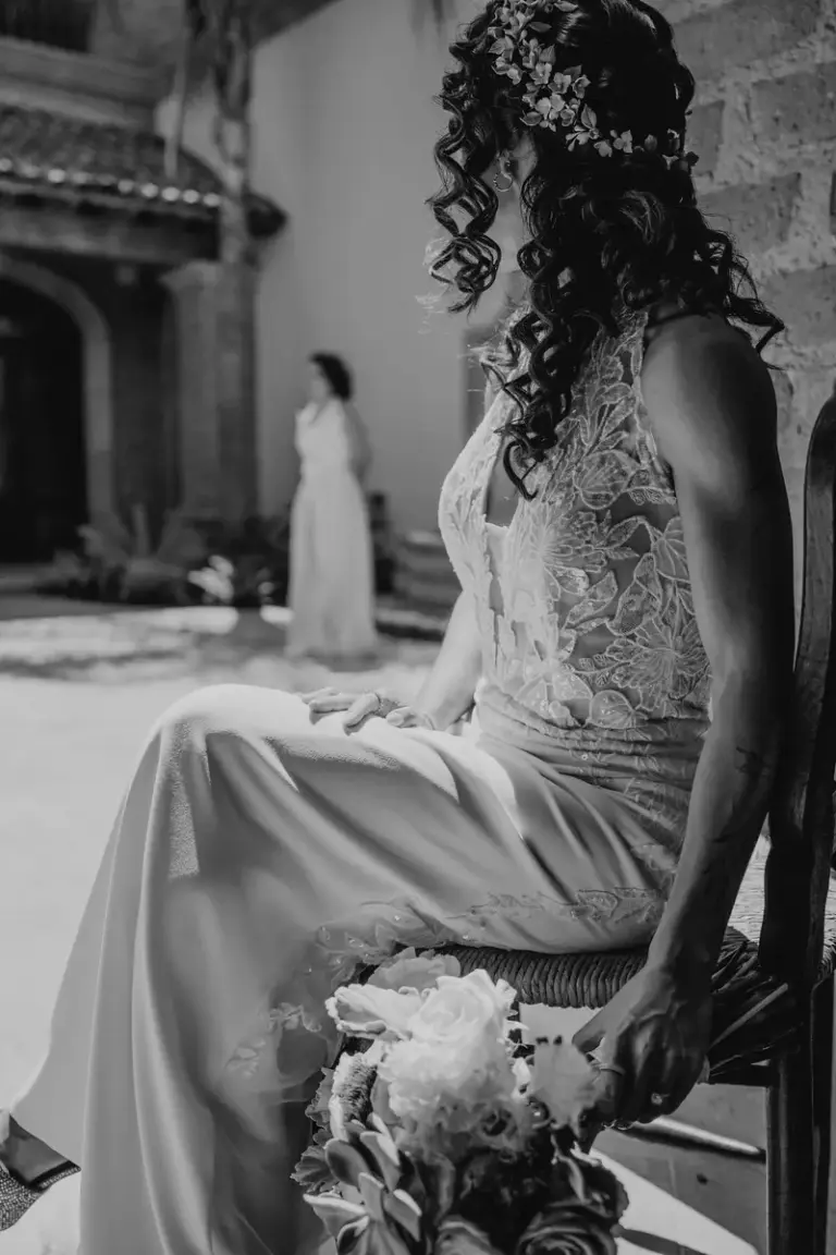 Retrato de novia en Hacienda Los Arcángeles, San Miguel de Allende