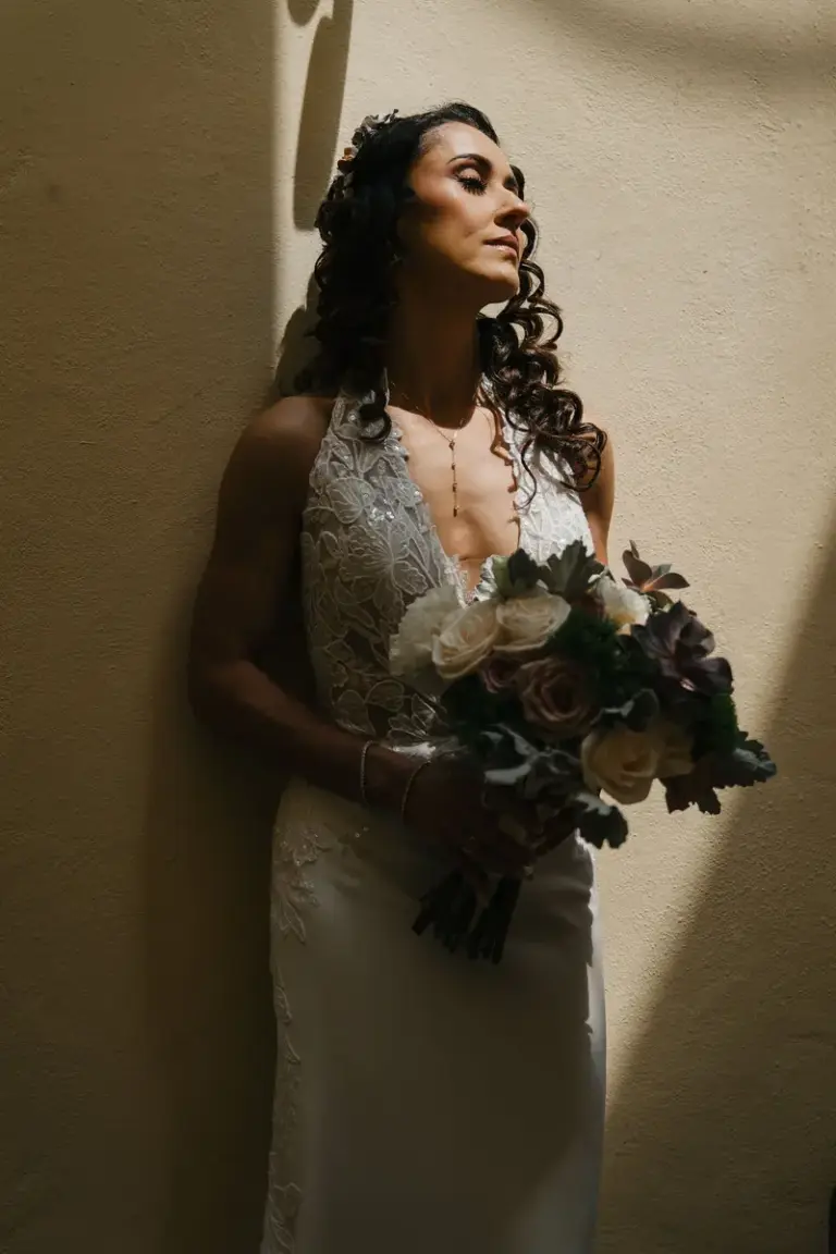 Retrato de novia en Hacienda Los Arcángeles, San Miguel de Allende