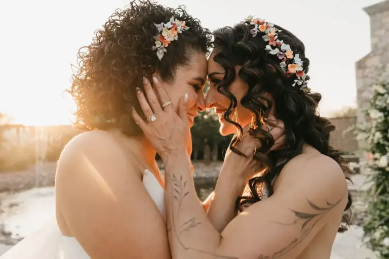 Retratos de las novias en la hora dorada en San Miguel de Allende