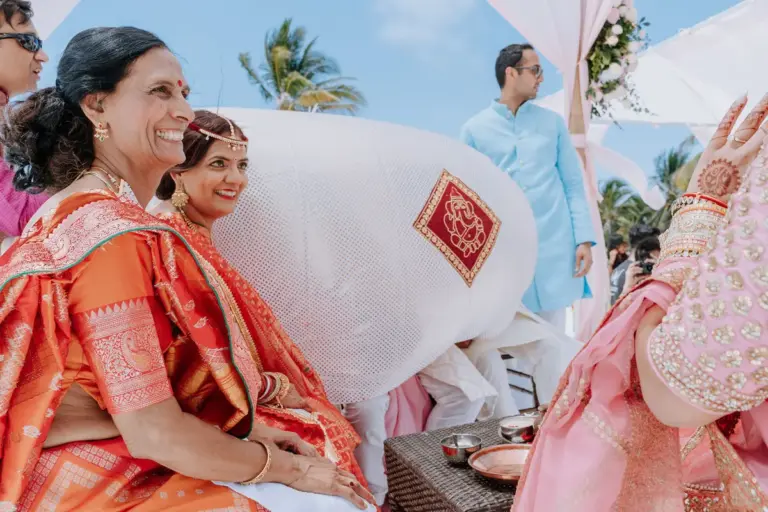 Boda hindú en Royalton Riviera Cancún, el día de la boda: ceremonia.