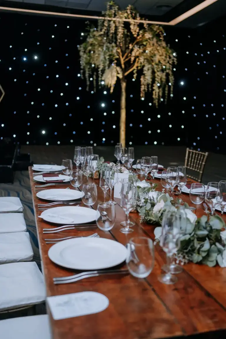 Boda hindú en Royalton Riviera Cancún, la recepción: centro de mesa.
