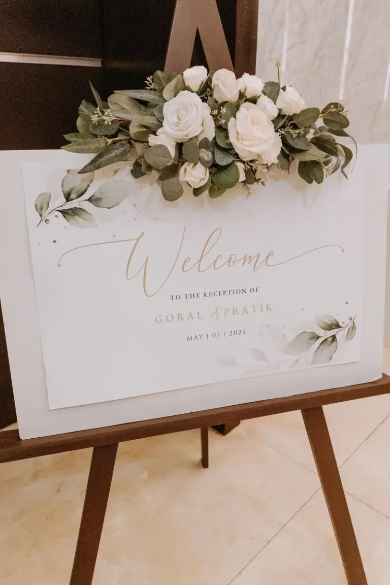 Boda hindú en Royalton Riviera Cancún, la recepción: señalética.