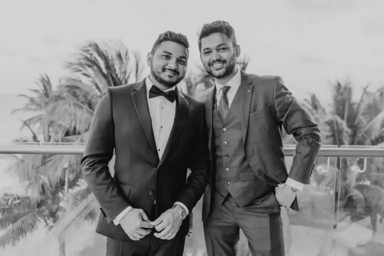 Boda hindú en Royalton Riviera Cancún, la recepción: preparativos novio.