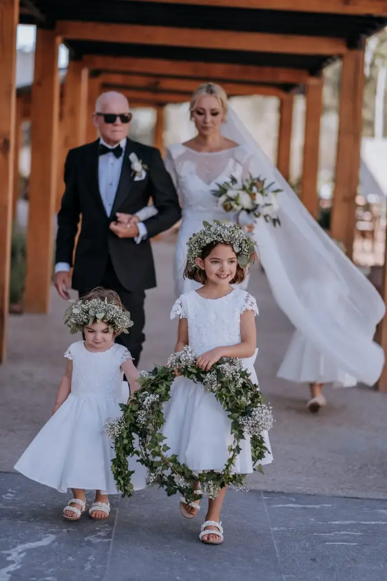 Ceremonia de boda con lazo tradicional en el Viñedo San Francisco, San Miguel de Allende