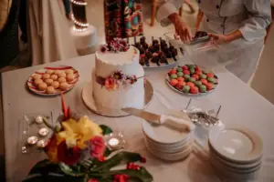 Cena, pastel y mariachi en la boda de Villa Azul, Puerto Vallarta