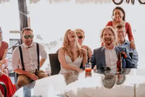 Discursos y atardecer en la boda de Villa Azul, Puerto Vallarta