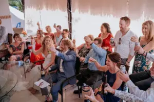 Discursos y atardecer en la boda de Villa Azul, Puerto Vallarta