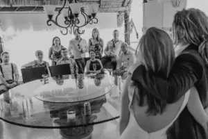 Discursos y atardecer en la boda de Villa Azul, Puerto Vallarta