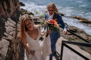 First look y sesión de pareja en la playa, boda en Villa Azul, Puerto Vallarta