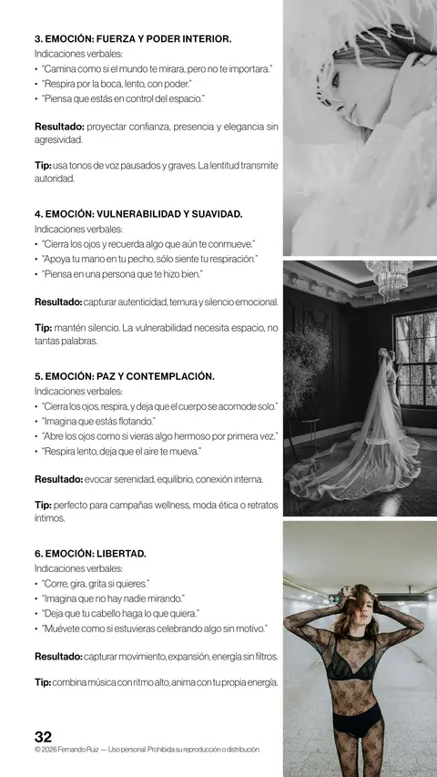 Página interior de la guía, Módulo 8: generar emociones específicas
